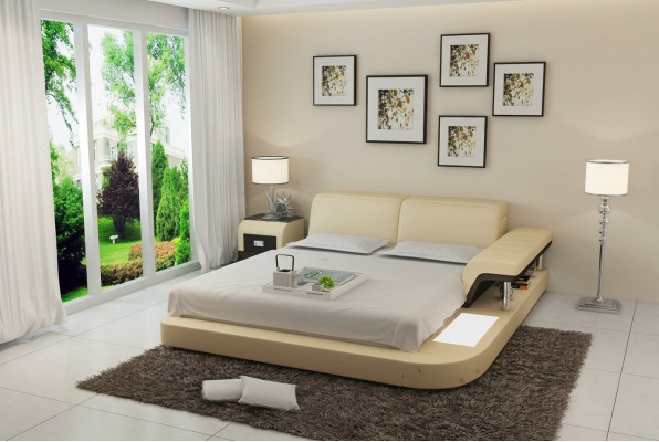 Luxus Multifunktions Wasserbett Doppel Bett Wasser Betten Polster 200x200 + USB