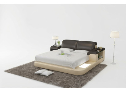 Luxus Doppel Multifunktions Wasserbett Wasserbett Polsterung 200x200 + USB