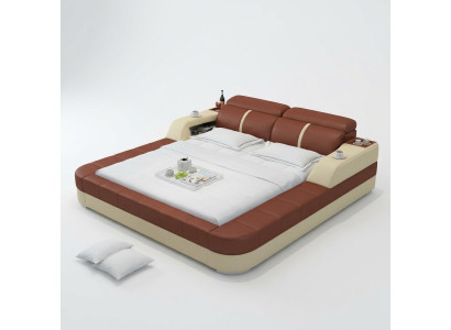 Luxus Wasserbett Doppel Multifunktions Bett Polster + USB Wasser Betten 180x200