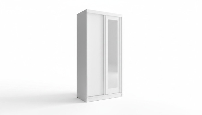 Design Kleider Schrank Schiebe Schränke Holz Schwebe Türen Kleiderschrank 100cm