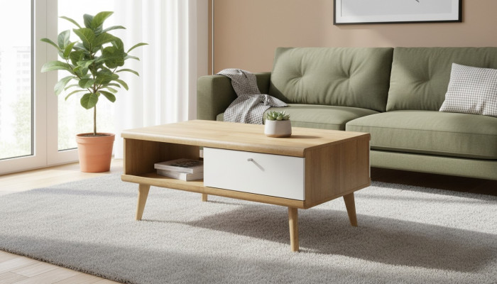 Moderner Couchtisch Tisch Sofa Design Tische Holz Wohnzimmer Beistell