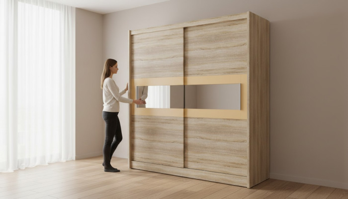 Design Kleider Schrank Schiebe Schränke Holz Schwebe Kleiderschrank Türen