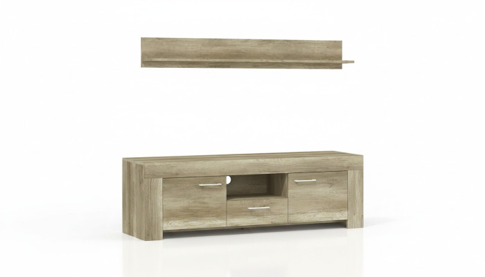 Regal + RTV Schrank Sideboard Fernseh SRTV155+P155 Fernseh Wand