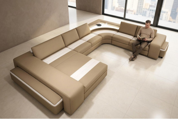 Ecksofa Eckcouch Couch Wohnlandschaft Sitz Polster Sofa Sofas Eckgarnitur