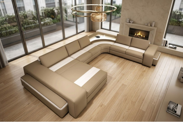 Ecksofa Eckcouch Couch Wohnlandschaft Sitz Polster Sofa Sofas Eckgarnitur