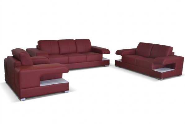 Design Ecksofa Couch Leder Polster Multifunktion Sofas Wohnlandschaft