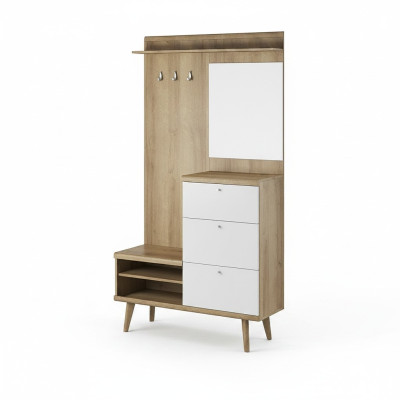 Garderobe Garderobenset Flur Garderoben Dielen Set Aufbewahrung