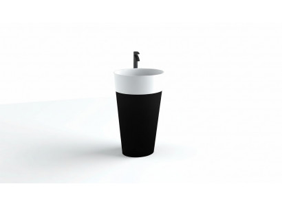 Design Freistehender Waschtisch Acryl Waschschale Mit Säule Aufsatzwaschbecken
