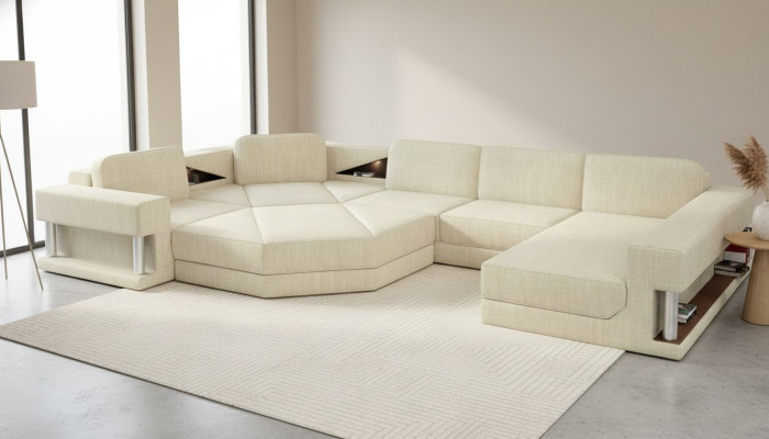Modern Sofagarnitur 3+2+1 Sitzer Set Design Polster Sofa Couch Couchen