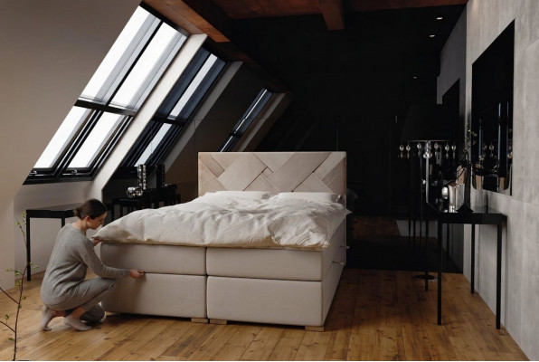 Boxspring Bett Hotel Doppel Luxus Betten Polster Bettkasten Funktion 140x200cm
