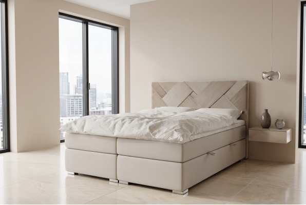 Boxspring Bett Hotel Doppel Luxus Betten Polster Bettkasten Funktion 140x200cm