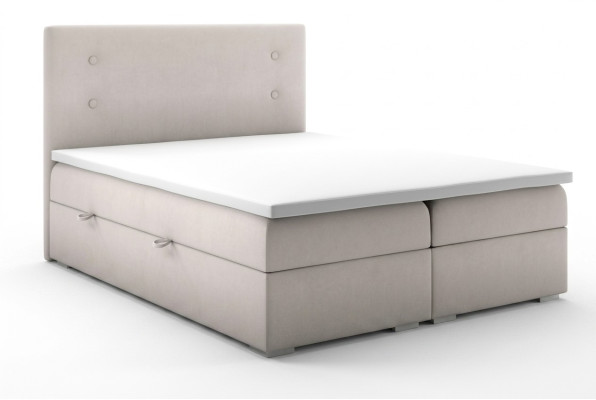 Boxspring Bett Kasten Funktion Hotel Doppel Komplett Set Topper Matratze Betten