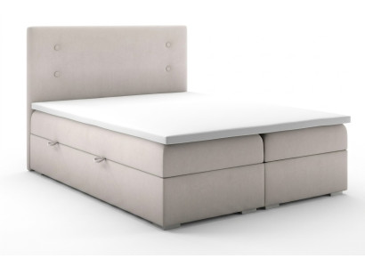 Boxspring Bett Kasten Funktion Hotel Doppel Komplett Set Topper Matratze Betten