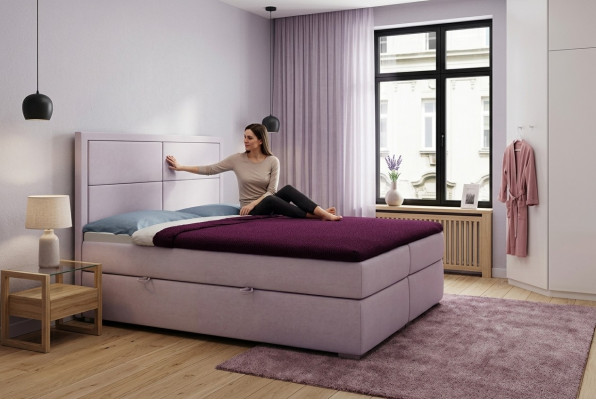 Boxspring Bett Hotel Doppel Komplett Set Matratze Topper Betten Funktion Kasten