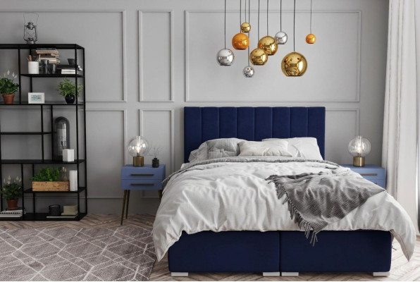 Boxspring Bett Hotel Doppel Komplett Set Matratze Topper Betten Funktion Kasten