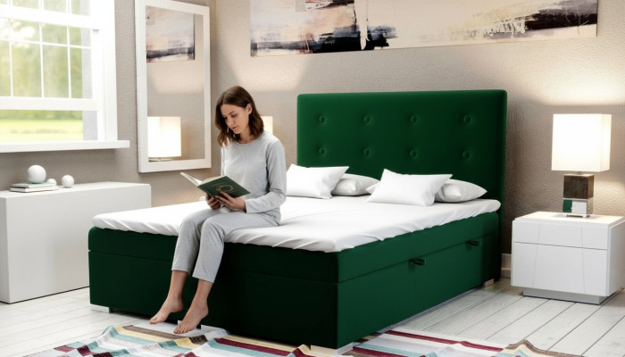 Boxspring Bett Hotel Doppel Bett Textil Luxus Betten Polster Bettkasten Funktion