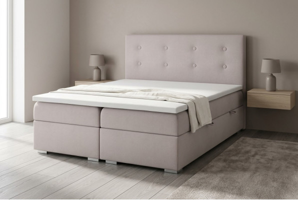 Bett Kasten Funktion Boxspring Hotel Doppel Komplett Set Topper Matratze Betten