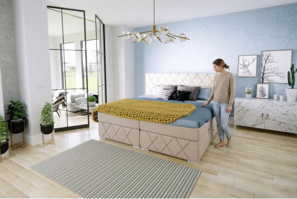 Boxspring Bett Komplett Set Doppel Matratze Topper Betten Funktion Kasten Hotel