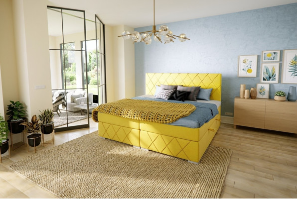 Bett Komplett Set Doppel Matratze Boxspring Topper Betten Funktion Kasten