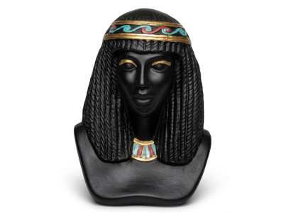Ägypten Skulptur Kleopatra Kunststoff Statue Figuren Statuen Antik Stil 25cm Neu