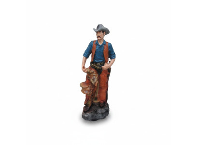 Statue Skulptur Holzfäller Cowboy Figur Statuen Skulpturen Hand bemalte Figuren