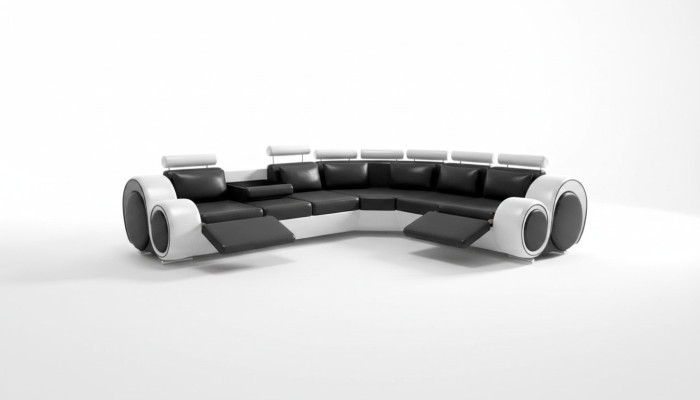 Ecksofa Berlin Eckcouch +USB Polster Wohnlandschaft Eck Garnitur Relaxfunktion