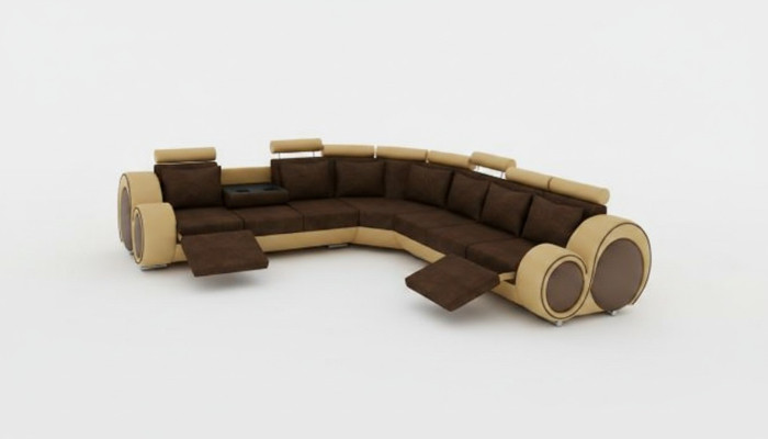 TEXTIL SOFA +USB,DESIGNERSOFA ECKSOFA WOHNLANDSCHAFT ECK NEU GARNITUR LEDER