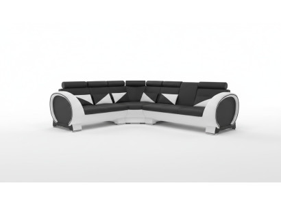 ECKSOFA ECKCOUCH DESIGN *FARBWAHL* SOFA +USB,LEDER LEDERSOFA LEDERGARNITUR