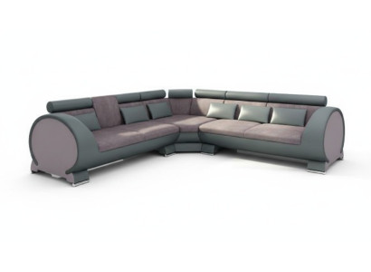 Ecksofa VIGO "LT01" Eckcouch + USB,Sofa Eckgarnitur Ledersofa Leder Textil Stoff