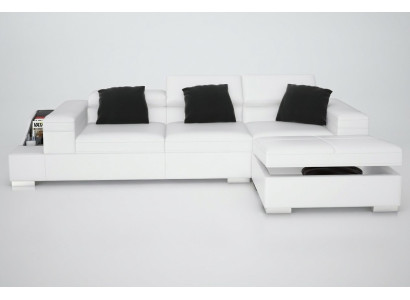 Ledersofa Sofa mit USB Wohnlandschaft Ecksofa Eck Garnitur Design Modern K5006D