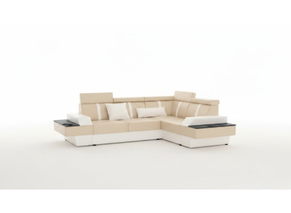 Designer Wohnlandschaft Eckcouch Neu Couch Sofa Polster Ledersofa + USB,Garnitur