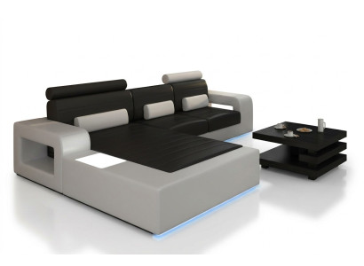 LEDER ECKCOUCH GARNITUR mit USB,LEDERCOUCH Maßanfertigung SOFA GARNITUR ECKSOFA