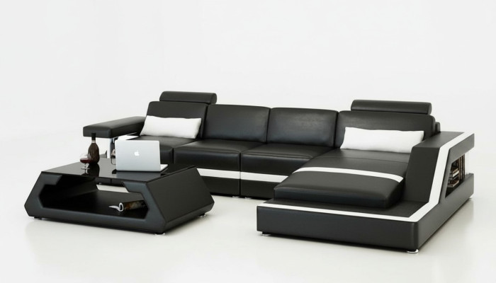 LEDERSOFA XXL WOHNLANDSCHAFT GARNITUR USB LEDER ECKSOFA Maßanfertigung HH4