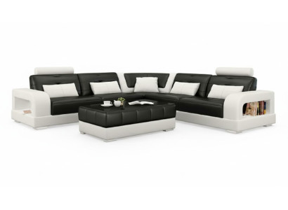 LEDERSOFA SOFA mit USB,ECKSOFA"H2209" SOFAGARNITUR DESIGNER COUCH Maßanfertigung