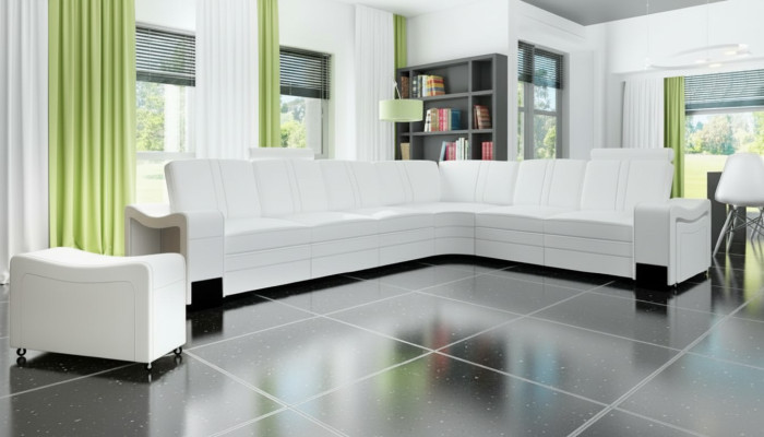 LEDERSOFA XXL WOHNLANDSCHAFT Massanfertigung LEDER ECKCOUCH GARNITUR mit USB