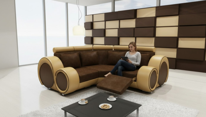 STOFFSOFA WOHNLANDSCHAFT SOFA RELAXFUNKTION COUCH ECKSOFA Massanfertigung USB