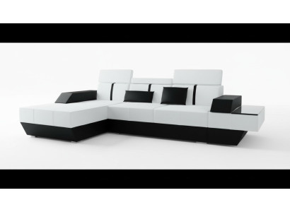 Ledersofa mit USB Sofa Ecksofa Eckcouch Ledercouch Polster Ecke Massanfertigung