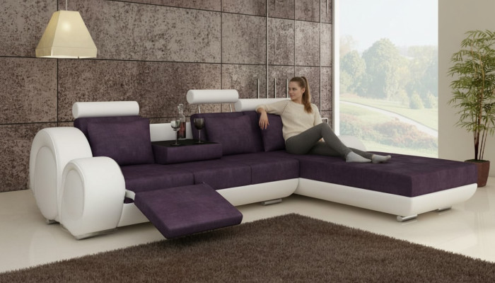 TEXTILSOFA STOFFSOFA WOHNLANDSCHAFT COUCHGARNITUR ECKSOFA Massfertigung USB