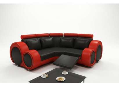LEDERSOFA mit USB DESIGN ECKSOFA BERLIN SOFA GARNITUR POLSTER Massfertigung Neu
