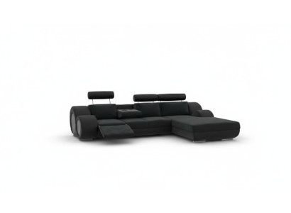 Designer Couch Sofa Polster Ledersofa +USB Neu Garnitur Wohnlandschaft Eckcouch