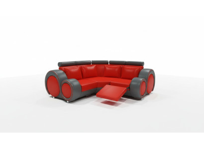 LEDERSOFA WOHNLANDSCHAFT COUCH DESIGN ECKSOFA BERLIN SOFA GARNITUR mit USB