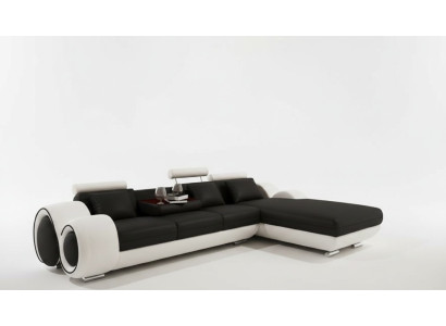 Patentiertes Design Ecksofa Sofa +USB,Polster Leder Ecke Wohnlandschaft BERLIN