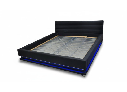 Luxus Leder Design Polster Betten Doppel mit USB 140/160/180/200 cm Bett