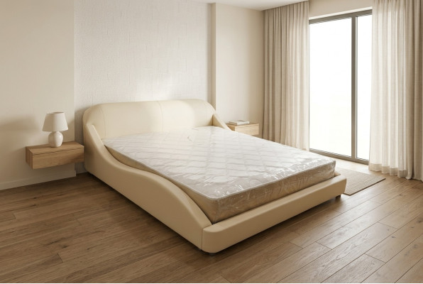 Luxus Bett mit USB Polster Ehe Hotel Moderne Betten Leder 140/160/180/200 cm Bett