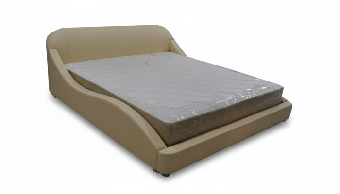 Luxus Bett mit USB Polster Ehe Hotel Moderne Betten Leder 140/160/180/200 cm Bett