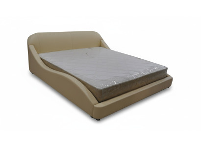 Luxus Bett mit USB Polster Ehe Hotel Moderne Betten Leder 140/160/180/200 cm Bett