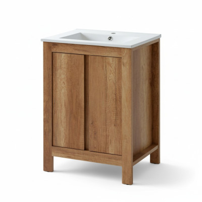 Badmöbel Set 60cm Waschbecken mit Dekorative Unterschrank Modern Waschtisch