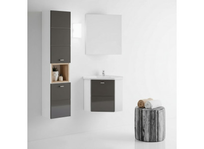 Waschplatz Badmöbel Badezimmer Eckwaschtisch Set Waschtisch