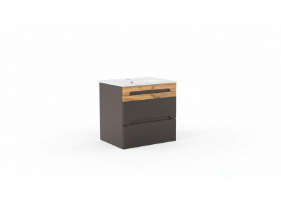Badmöbel Set 60cm Dekorative Waschbecken mit Unterschrank Modern Waschtisch