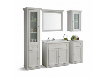 Design Badezimmer Möbel Bad 5 tlg. Deko Set Garnitur Schrank Waschbecken